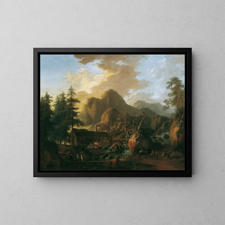Martin von Molitor - Landschaft mit Hammerwerk.webp
