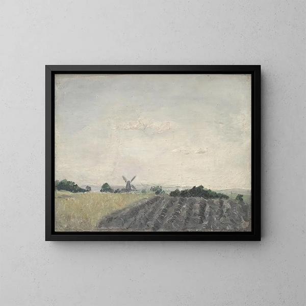 Una corte a Roma - Martinus Rørbye — quadro incorniciato alla parete