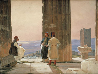 Martinus Rrbye - The View from the Temple of Athena on the Acropolis.webp