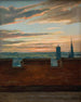 Vista di Copenaghen al tramonto - Martinus Rørbye — vista dell’opera