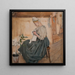 Mary Gallen sewing in a Karelian house - Akseli Gallen-Kallela — wall display of the artwork