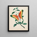 Rosier et papillon - Mary Altha Nims — framed artwork on a wall