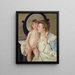 Madre e bambino Lo specchio ovale - Mary Cassatt — quadro incorniciato alla parete