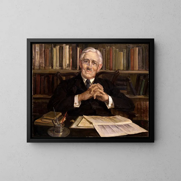 Portrait von Sir Truby King CMG - Mary Elizabeth Tripe — gerahmtes Bild an der Wand