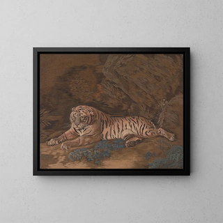 Tigre - Mary Linwood — quadro incorniciato alla parete