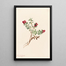 Airelle des montagnes Vaccinium vitis-idaea minus - Mary Vaux Walcott — quadro incorniciato alla parete