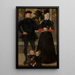 Thomas Gerritzn Doesburch und Claesje Hendricksdr Roeclaes mit ihren Töchtern - Meister des Familienporträts von Antwerpen — gerahmtes Bild an der Wand