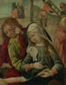 Die Jungfrau und Johannes der Evangelist weinend den Körper Christi Fragment einer Leidensszene Christi - Meister von Delft — Ansicht des Kunstwerks