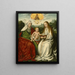 Sainte Anne avec la Vierge et l'Enfant Jésus - Maître de Francfort — gerahmtes Bild an der Wand