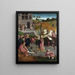 Il martirio di Santa Lucia - Maestro della Deposizione Figdor — quadro incorniciato alla parete