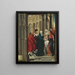 La Présentation au Temple - Maestro dell'Adorazione dei Magi del Prado — quadro incorniciato alla parete