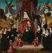 Vergine e Bambino con Santa Anna e Santi Francesco e Lidwina con i donatori Anna Selbdritt - Maestro dei pannelli di San Giovanni — vista dell’opera