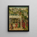 Nozze di Santa Elisabetta d'Ungheria e Luigi di Turingia alla Wartburg - Maestro dei Pannelli di Santa Elisabetta — quadro incorniciato alla parete