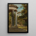Tempel in den Gärten der Borghese in Rom - Matthew Ridley Corbet — gerahmtes Bild an der Wand