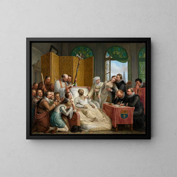 La mort de Pierre-Paul Rubens - Mattheus Ignatius van Bree — gerahmtes Bild an der Wand