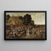 Hochzeit im Dorf und Festmahl im Freien - Mattheus van Helmont — gerahmtes Bild an der Wand