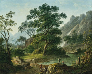Matthias Rudolf Toma - Travellers resting near a mountain lake.webp