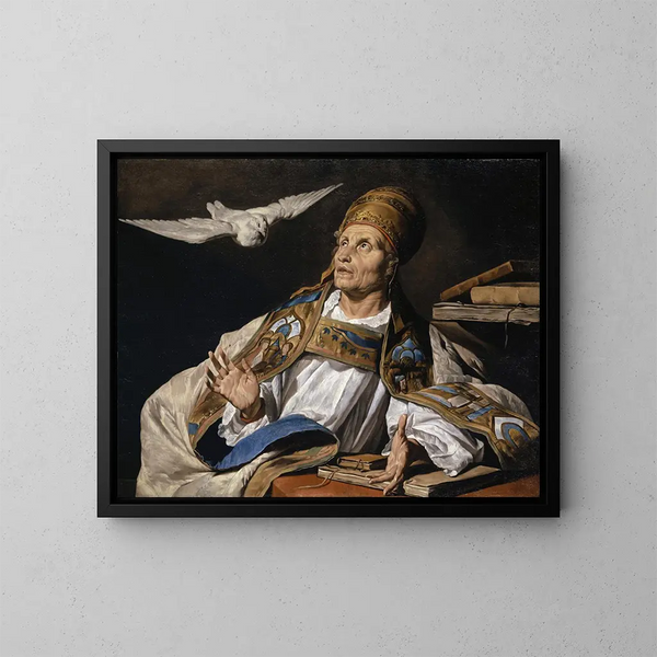 Saint Grégoire - Matthias Stom — gerahmtes Bild an der Wand