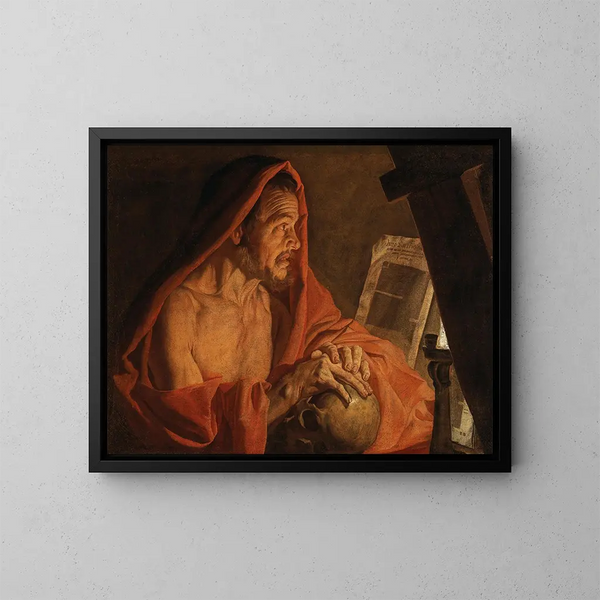 San Girolamo - Matthias Stom — quadro incorniciato alla parete