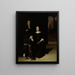 Ritratto di una donna e di un uomo in un interno - Matthias Wulfraet — quadro incorniciato alla parete