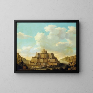 Eine Festung - Matthieu Dubus — gerahmtes Bild an der Wand