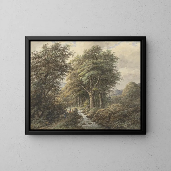 Landschaftsgemälde nach Johann Bernard Klombeek - Matthijs Maris — gerahmtes Bild an der Wand