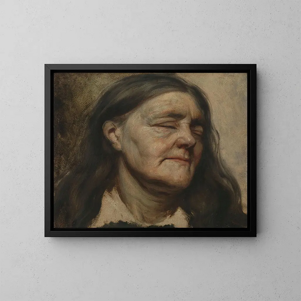 Studie einer alten Frau - Matthijs Maris — gerahmtes Bild an der Wand