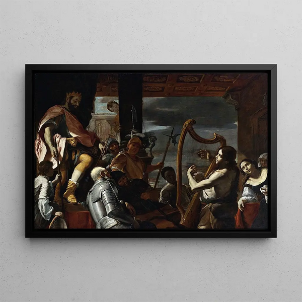 Mattia Preti - David Playing The Harp Before Saul.webp