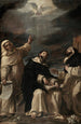 Saint Vincent Ferrier, Saint Pierre Martyr und Saint Raymond de Peñafort - Mattia Preti — Ansicht des Kunstwerks