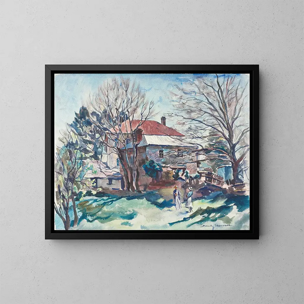 Nackte Bäume - Maud Sherwood — gerahmtes Bild an der Wand