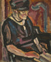 Woman reading - Maurice Albert Loutreuil — artwork view