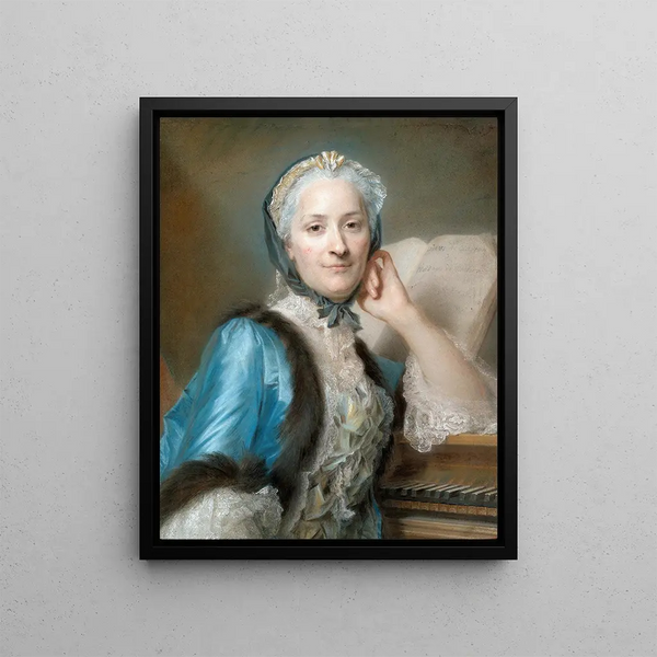 MauriceQuentin de La Tour - Portrait of Madame AnneJeanne Cassana de Mondonville ne Boucon.webp