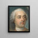 Preparation for a Portrait of Louis XV 1710-1774 - Maurice Quentin de La Tour — framed artwork on a wall