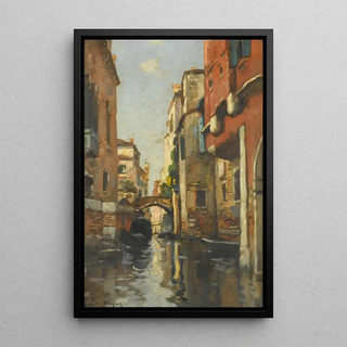 Maurice Bompard - Au canal a Venice.webp
