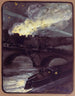 Bombardement von Paris im Jahr 1918 Brand in der Rue de Rivoli 12. April 1918 - Maurice Busset — Ansicht des Kunstwerks