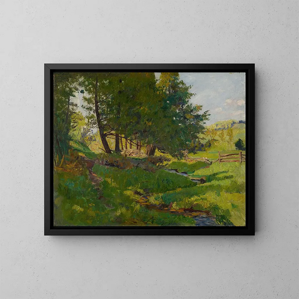 Sommer bei Beaupré - Maurice Galbraith Cullen — gerahmtes Bild an der Wand