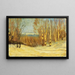 Winter near Montreal - Maurice Galbraith Cullen — framed artwork on a wall