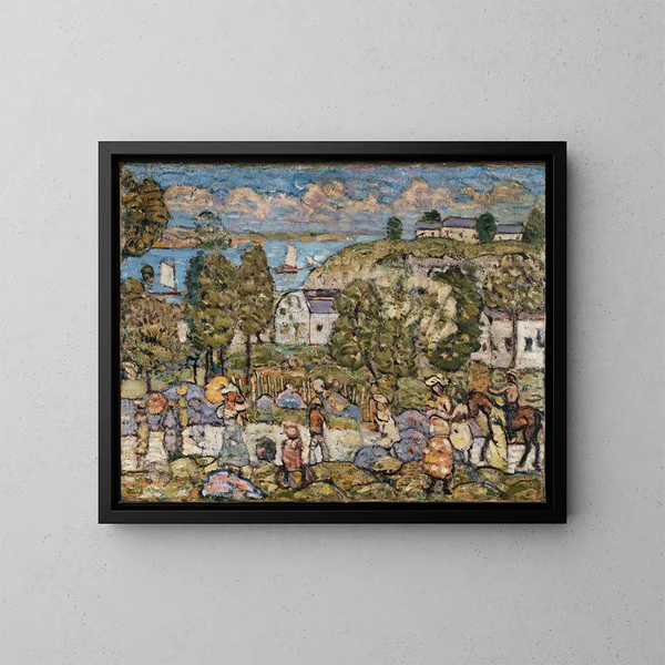 Landschaft bei Nahant - Maurice Prendergast — gerahmtes Bild an der Wand