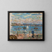 Passeggiata sulla riva del mare - Maurice Prendergast — quadro incorniciato alla parete