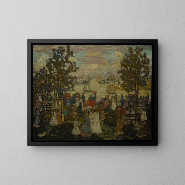 Salem Willows - Maurice Prendergast — gerahmtes Bild an der Wand