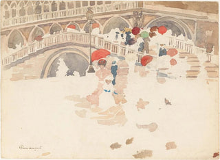 Maurice Prendergast - Umbrellas in the Rain Venice.webp