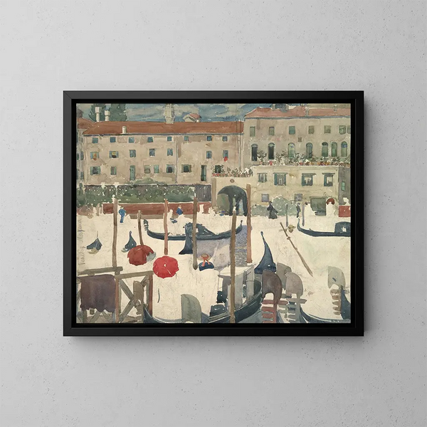 Venedig Marina - Maurice Prendergast — gerahmtes Bild an der Wand