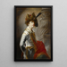Portrait eines Mannes mit Hut - Mauritius Heinrich Loder — gerahmtes Bild an der Wand