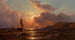 Tôt le matin au large de la côte - Mauritz Frederick Hendrick de Haas — vista dell’opera