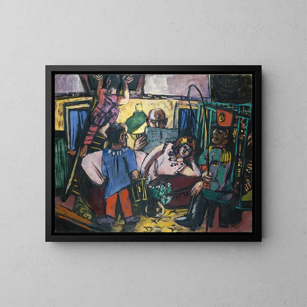 Reproduktion des Gemäldes Zirkuskarawane - Max Beckmann