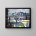 Bahnhof Frankfurt am Main - Max Beckmann — gerahmtes Bild an der Wand