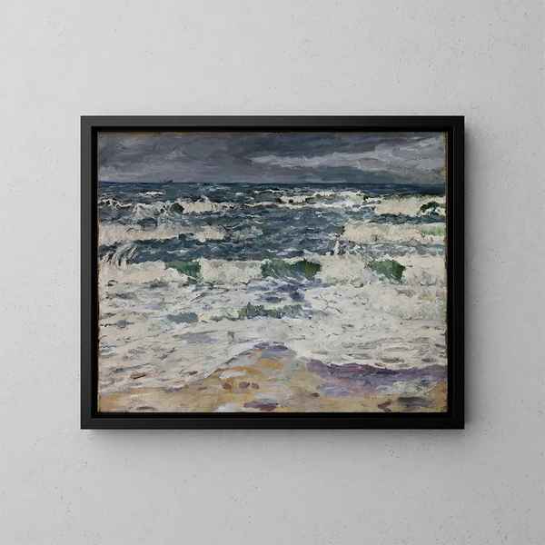 Riproduzione del dipinto Giorno grigio sul mare - Max Beckmann