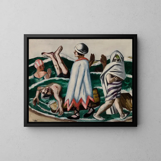 Lido - Max Beckmann — quadro incorniciato alla parete