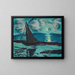 Notte di luna sulla riva del mare - Max Beckmann — quadro incorniciato alla parete