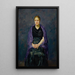 Portrait of Mink with Violet Shawl - Max Beckmann — framed artwork on a wall